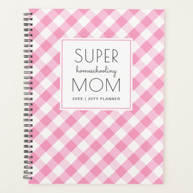 Agenda Gingham Super Homeschoa Mamá (Anverso)