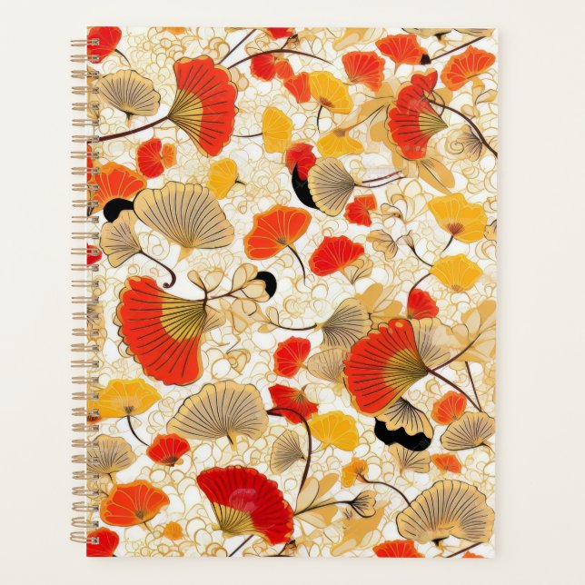 Agenda Gingko Leaf Chiyogami Planner (Anverso)