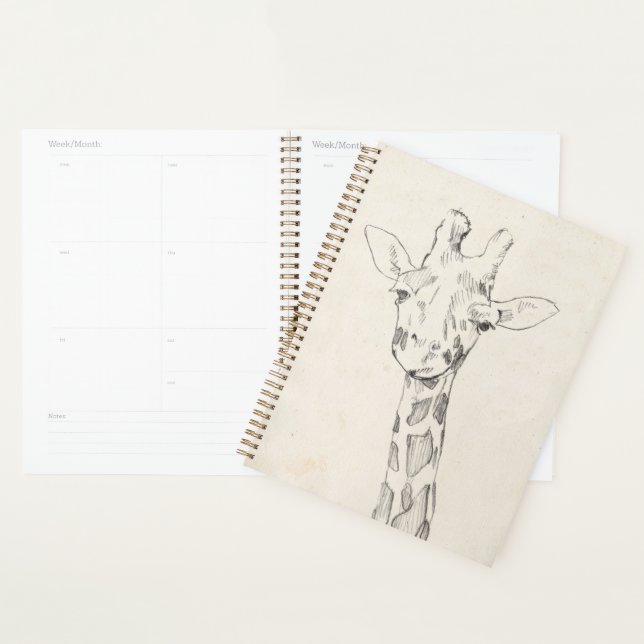 Agenda Giraffe Portrait | Esbozo (Demostración)