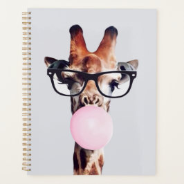 AGENDA GIRAFFE UTILIZANDO VIDRIOS QUE LLEVAN UN BUBLEGUM 