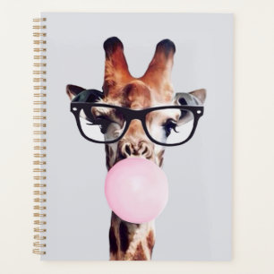 AGENDA GIRAFFE UTILIZANDO VIDRIOS QUE LLEVAN UN BUBLEGUM