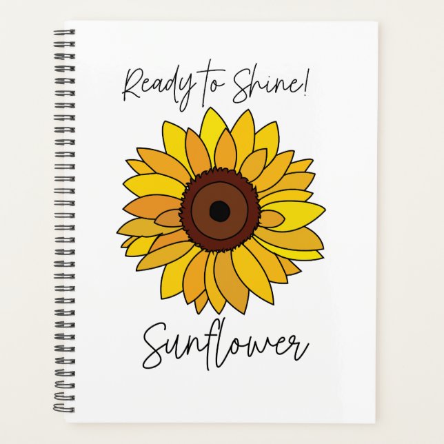 Agenda Girasol Listo Para Brillar Girasol (Anverso)
