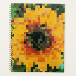 Agenda Girasol radiante en píxeles