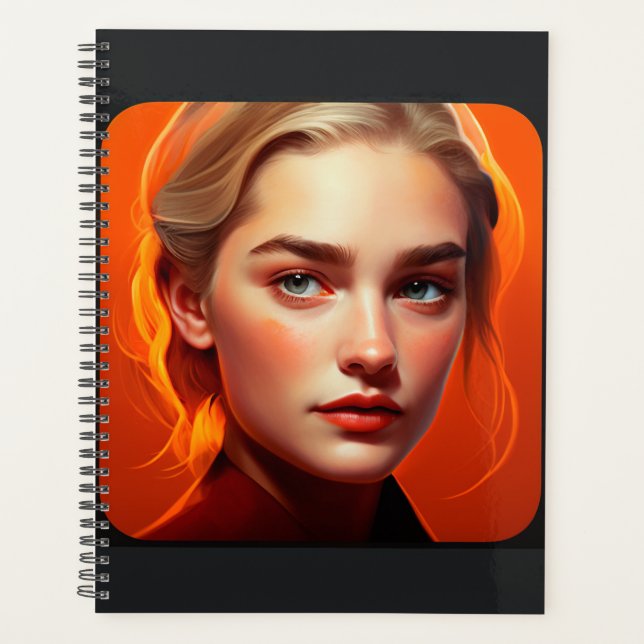Agenda Girl with blue eyes (Anverso)