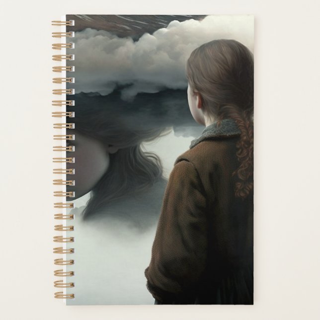 Agenda Girl with clouds (Anverso)