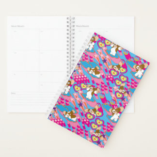 Agenda Gizmo | Patrón rosa de paz y amor