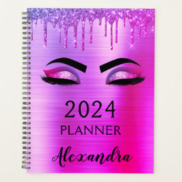 Agenda Glam 2021 Purpurina morado Esparkle Eyelashes