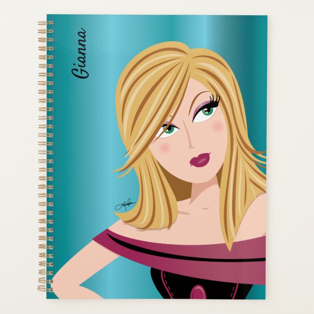 Agenda Glam Chica Sassy Attitude Blonde (Anverso)