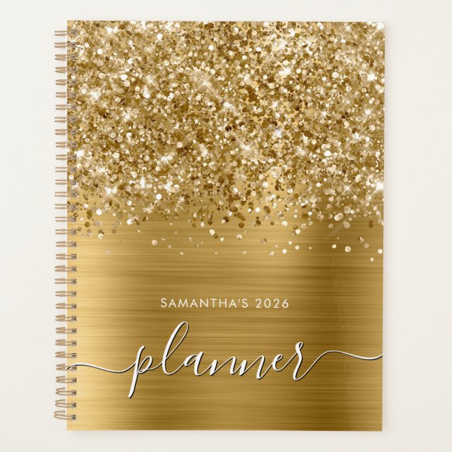 Agenda Glam de oro Purpurinoso (Anverso)