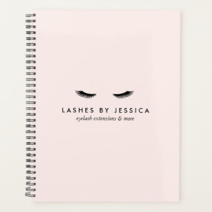 Agenda Glam Eyelashes Libro de Citas Rosa