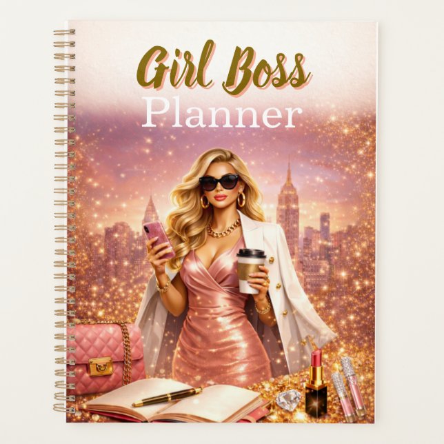 Agenda Glam Girl Boss Planner  (Anverso)