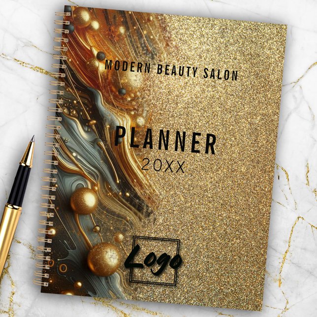 Agenda Glam Gold Marble Purpurinoso de lujo anual (Subido por el creador)