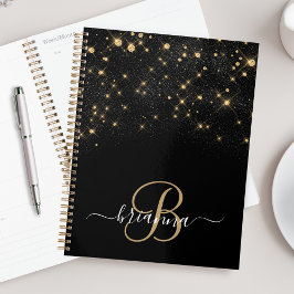 Agenda Glam Gold Purpurina Diamond Sparkle Elegant Monogr