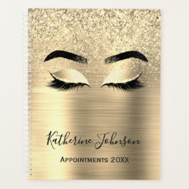 Agenda Glam Gold Purpurina Salones Metalizado de belleza