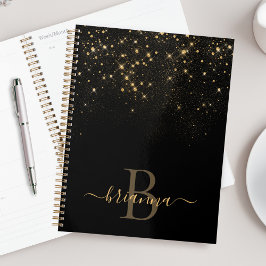 Agenda Glam Gold Purpurina Sparkling Elegant Lujoso Monog