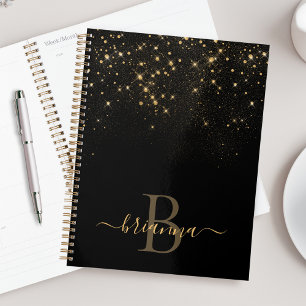 Agenda Glam Gold Purpurina Sparkling Elegant Lujoso Monog