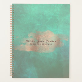 Agenda Glam Rosa Gold Relieve metalizado de cobre Verde |
