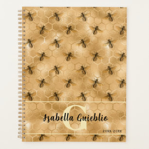 Agenda Glamoroso diseño de miel de abeja de abeja