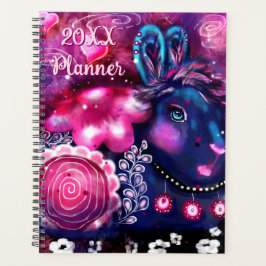 Agenda Glamour Conejo Conejo Conejo Púrpura Rosa Whimsica