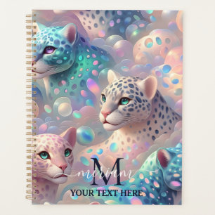 Agenda Glamour Femenino Oficina Escuela Estampado Leopard