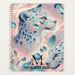 Agenda Glamour Femenino Oficina Escuela Estampado Leopard