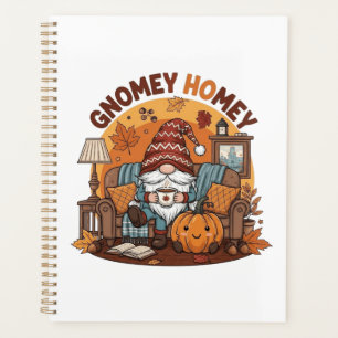 Agenda Gnome diseño de calabaza estacional en casa