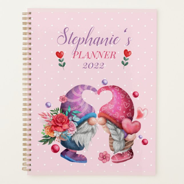 Agenda Gnomis singulares en el amor personalizados (Anverso)