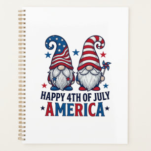 Agenda Gnomos Patrióticos Feliz 4 de Julio Camiseta Améri