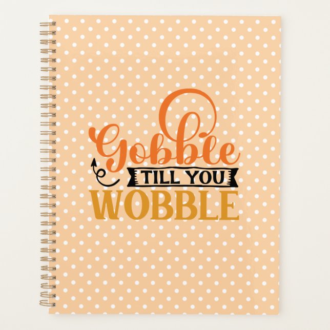 Agenda Gobble Hasta que te tambalees (Anverso)