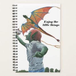Agenda Goblin niño volando Dragón Kite Fantasy Planner