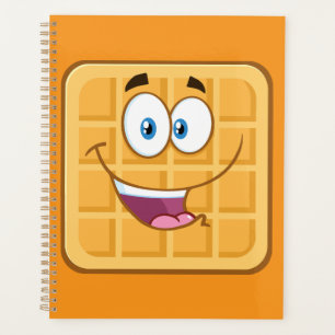 Agenda Gofre Feliz Kawaii Desayuno Comida Sonriente