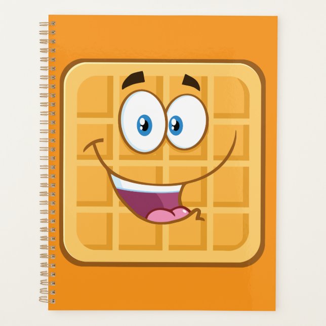 Agenda Gofre Feliz Kawaii Desayuno Comida Sonriente (Anverso)