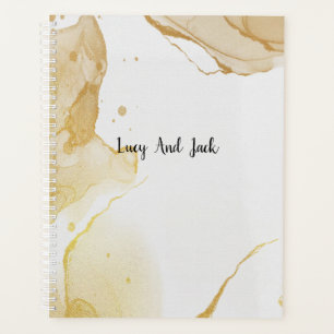 Agenda Gold acuarela moderna