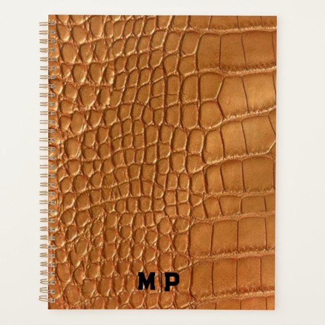 Agenda Gold leather texture luxury meeting planner (Anverso)