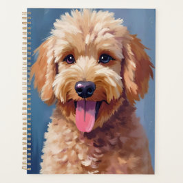 Agenda Golden Doodle | Pintura Acuarela de Perro Mascota