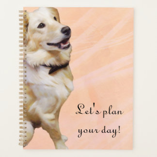 Agenda Golden Retriever In A Bowtie Planner