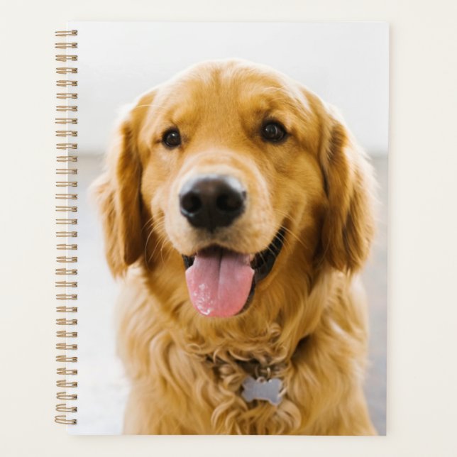 Agenda Golden Retriever Sonriendo (Anverso)