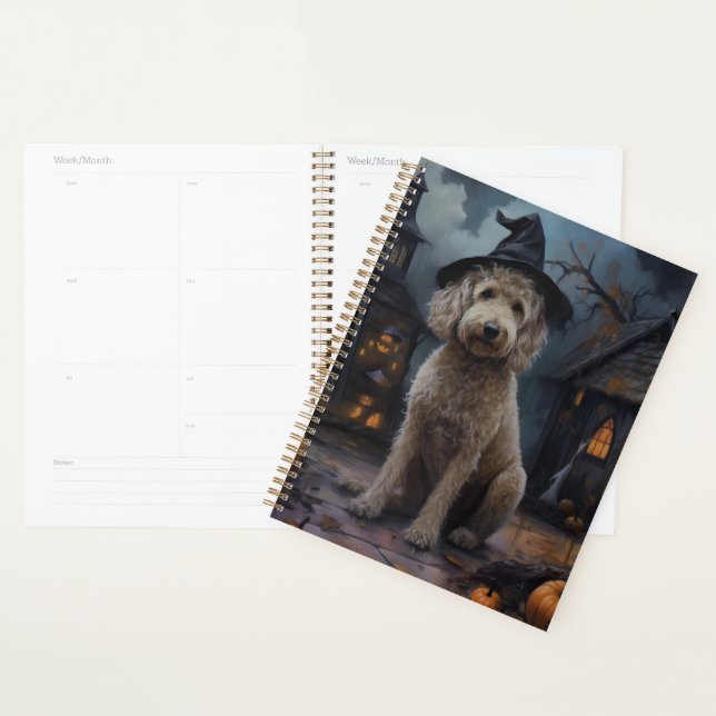 Agenda Goldendoodle Pumpkins Halloween Scary (Demostración)