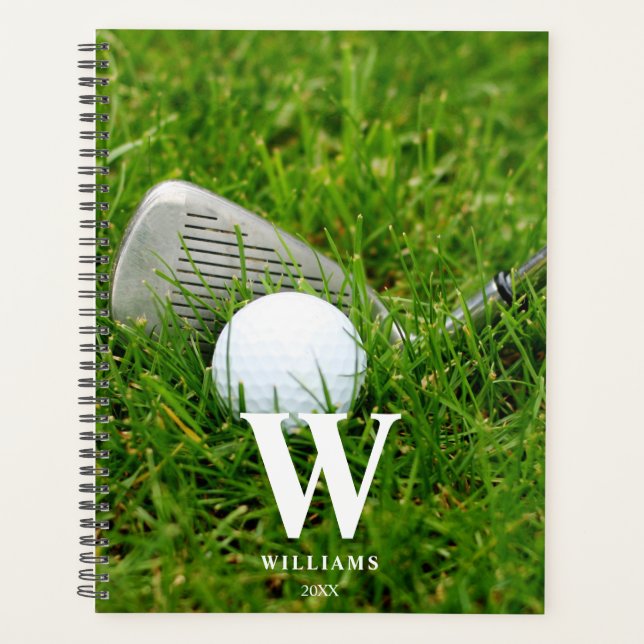 Agenda Golf Club y Ball Personalizado (Anverso)