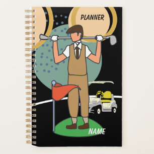 Agenda Golf golfista regalos de golf ideas sobre negro