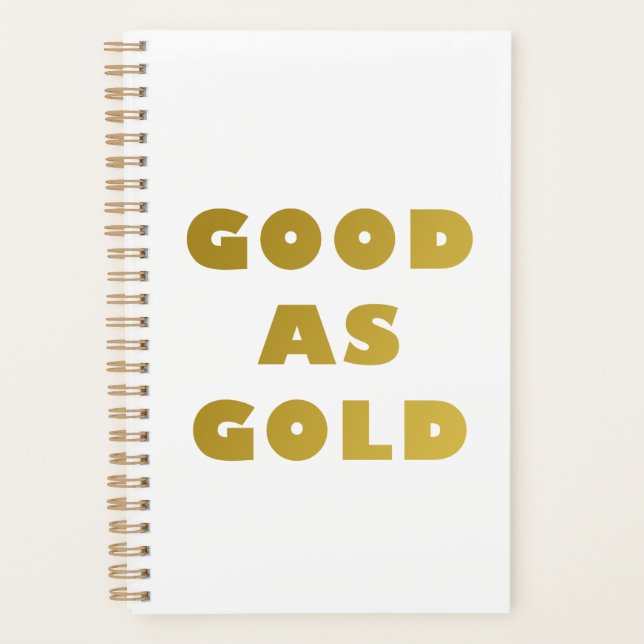 Agenda Good as Gold Planner  (Anverso)