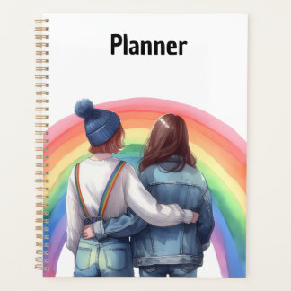 Agenda Goteo de arcoíris lésbico lindo
