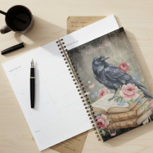 Gótico Cuervo Academia Oscura Floral