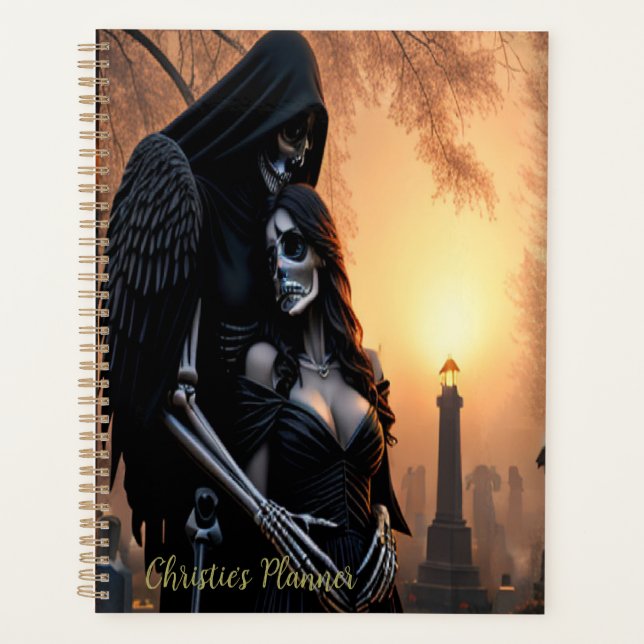 Agenda Gótico Dark Angel Couple Personaliza (Anverso)