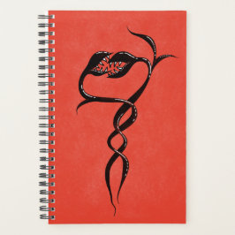 Agenda Gótico de criatura de la fantasía de la serpiente 