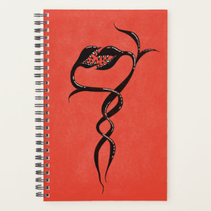 Agenda Gótico de criatura de la fantasía de la serpiente