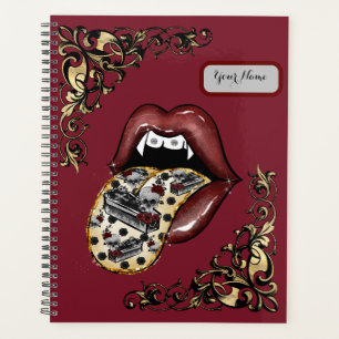 Agenda Gótico Glam Tongue Out Planner