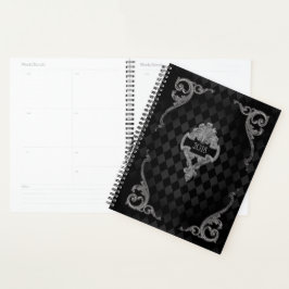 Agenda Gótico Steampunk Monogramado