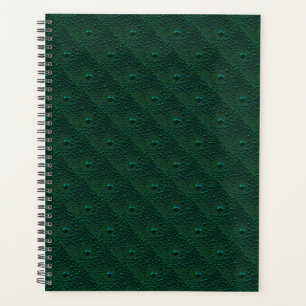 Agenda Gotitas de agua en metal verde