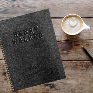 Agenda Grabado en relieve empresarial personalizado de cu